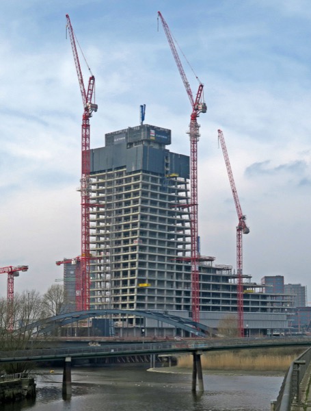 Elbtower Bauruine März 2024
